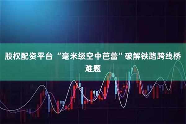 股权配资平台 “毫米级空中芭蕾”破解铁路跨线桥难题