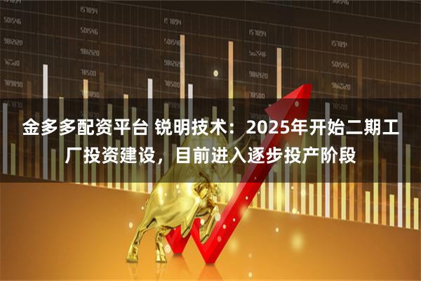 金多多配资平台 锐明技术：2025年开始二期工厂投资建设，目前进入逐步投产阶段