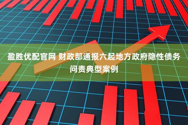 盈胜优配官网 财政部通报六起地方政府隐性债务问责典型案例